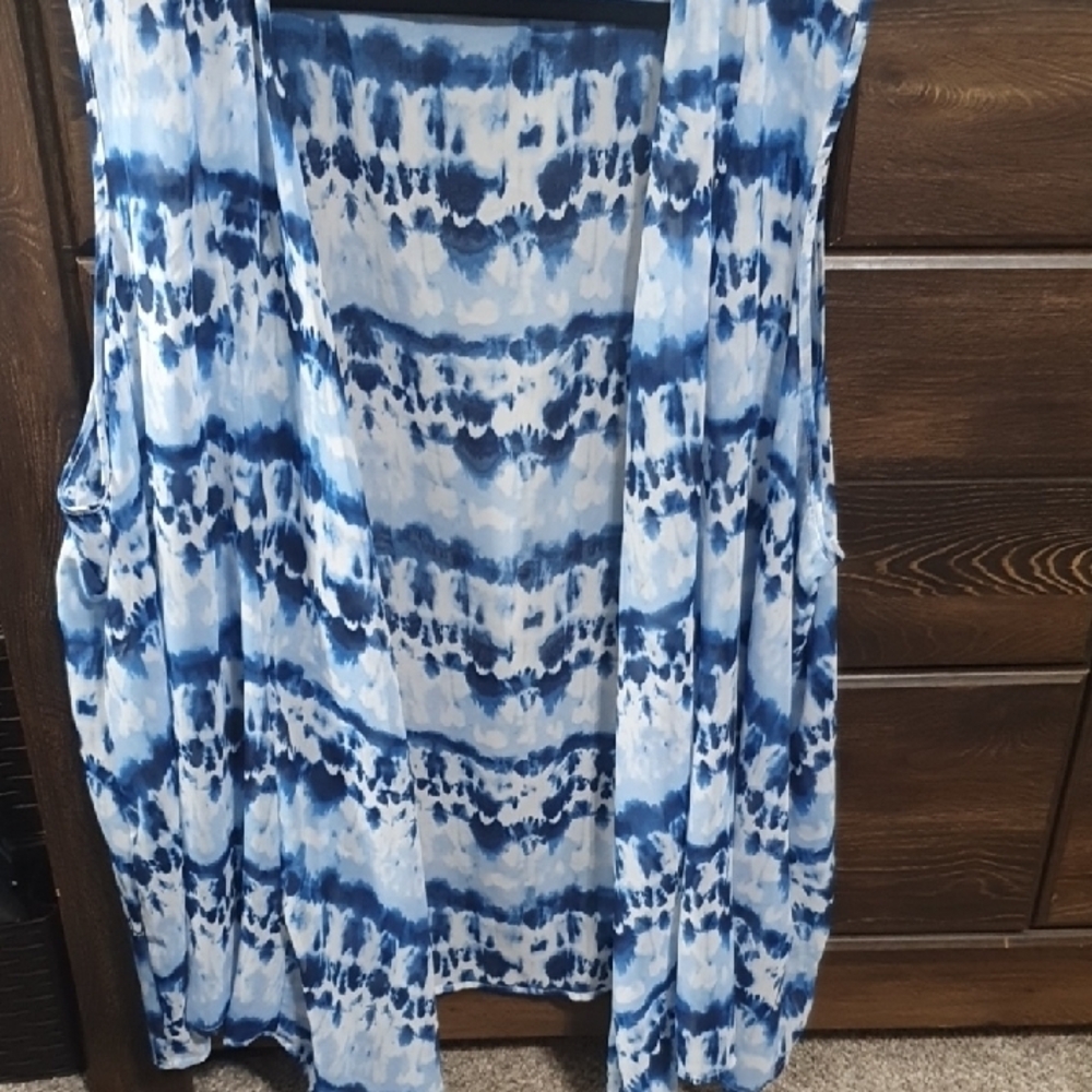 Blue Tie-Dye Women's Top